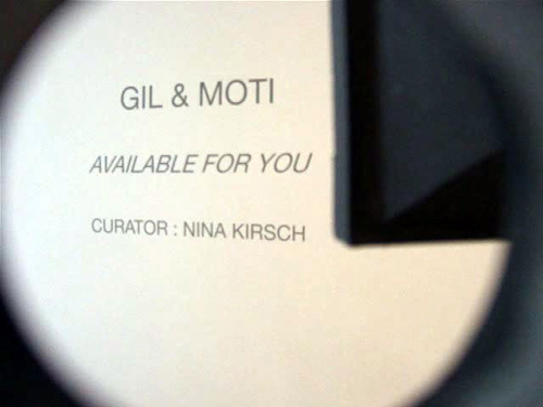 galerie eric dupont, available for you, gil et moti, nina kirsch