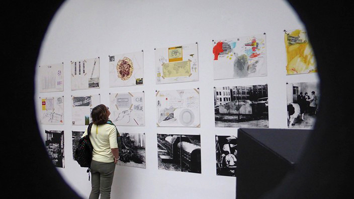 galerie anne de villepoix, wolf vostell, endogen depression, téléviseurs, laica, béton, dinde, fluxus