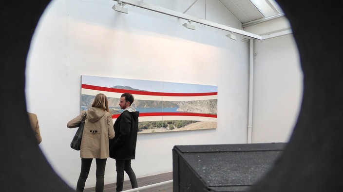 galerie, les filles du calvaire, olivier mosset, james hyde, bmpt, abstraction géométrique, pyramid lake, photographie