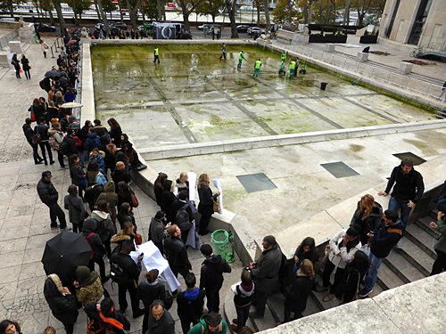 street-art, parvis, palais de tokyo, jr, artiste, performer, photographe, bnf, inside out, iop