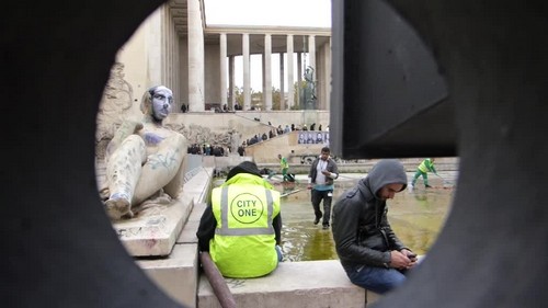 street-art, parvis, palais de tokyo, jr, artiste, performer, photographe, bnf, inside out, iop