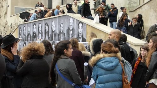 street-art, parvis, palais de tokyo, jr, artiste, performer, photographe, bnf, inside out, iop