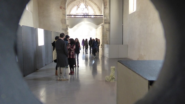 les églises, centre d'art, chelles, nicolas momein, coup de pouce, caoutchouc pouce, eric Degoutte