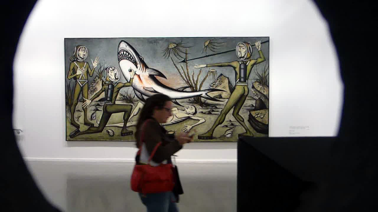 musée d'art moderne, paris, bernard buffet, rétrospective, mam, dominique gagneux