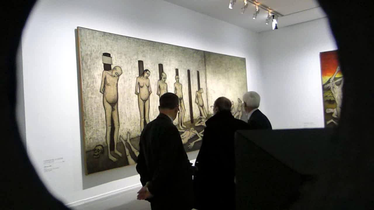 musée d'art moderne, paris, bernard buffet, rétrospective, mam, dominique gagneux