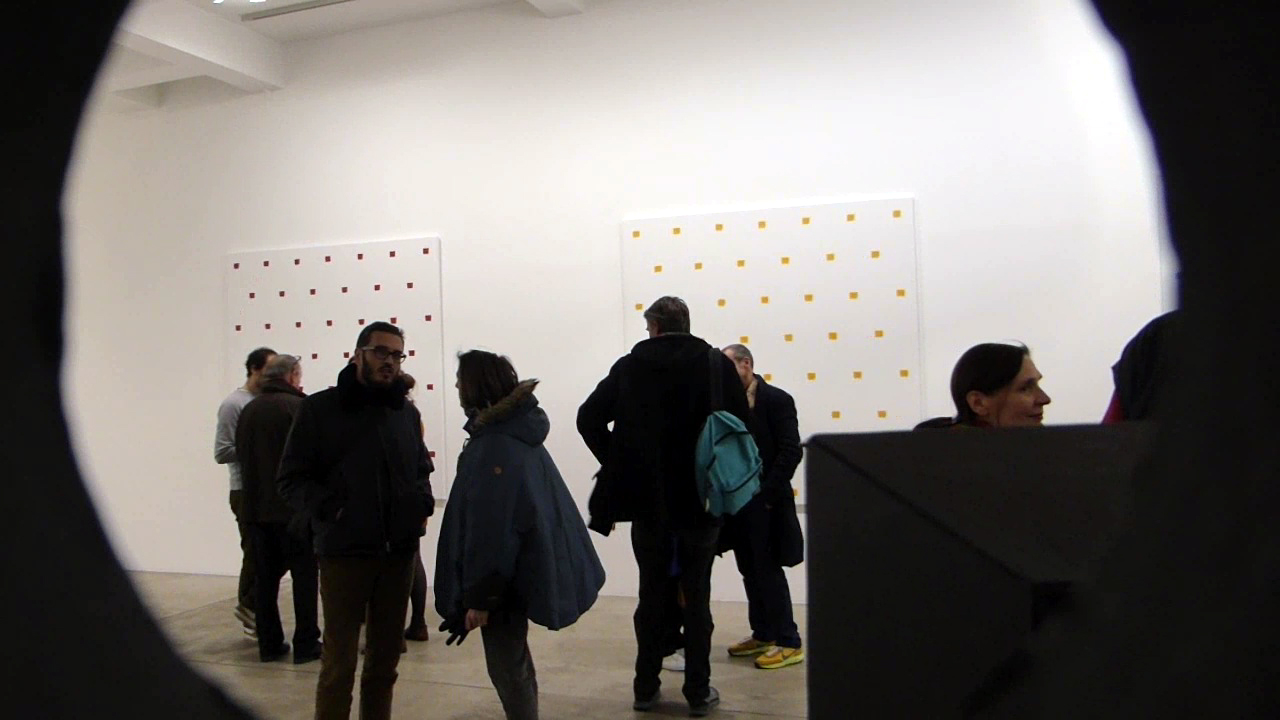 exposition, art contemporain, galerie, marian goodman, niele toroni, en passant, peinture