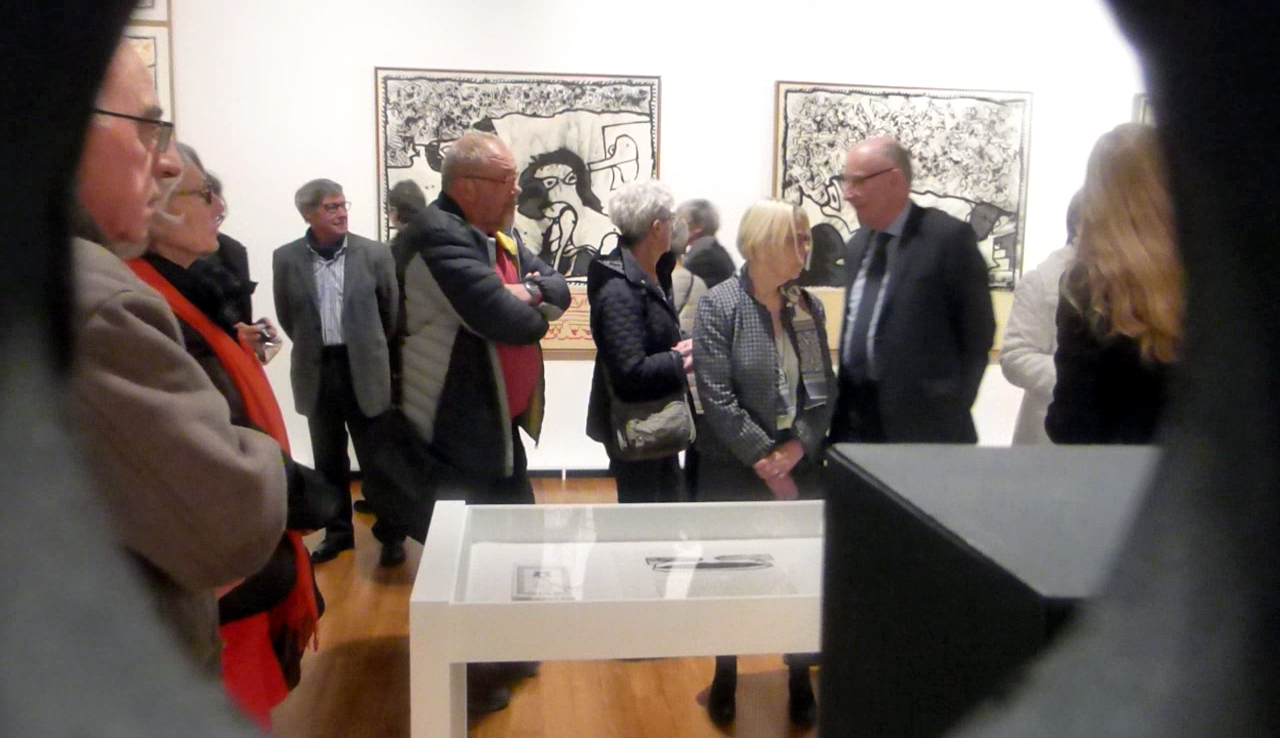 musée matisse, le cateau-cambrésis, alechinsky, marginalia, plume et pinceau, nord